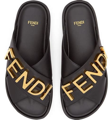 fendi sabdals|women Fendi sandals black.